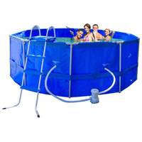 ABOVE GROUND ROUND FRAME POOL 457X457X122CM LADDER FILER 2CT