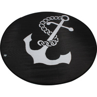 OUTDOOR PP MAT WEATHERPROOF ANCHOR ROUND DIA. 200CM