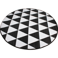 OUTDOOR PP MAT WEATHERPROOF TRIANGLE ROUND DIA. 200CM