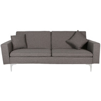 New 1pce 3 Seater Sofa Bed Lounge Grey Linen Design Couch Multi Function Room