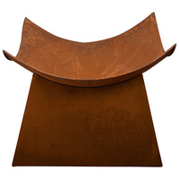 New 1pce Outdoor Fire Place Bowl W/Base Stand Rustic Patio Home Décor Pit 41cm