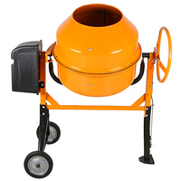 1pce Cement Mixer Portable 200L Work Site Concrete Landscape Electric Construc