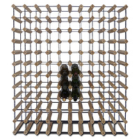 New 1pce 100 Bottle Wooden Wine Bottle Rack Natural Colour Home Kitchen Décor