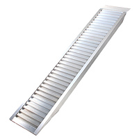 New 2pce Loading Ramp Aluminium 3.2M Capacity 1820KG Pair Mower Trailer Easy Bike
