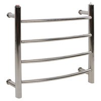 4 RING ELECTRIC HEATED S/S TOWEL RACK 220-240V MOUNTED