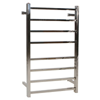 8 RING ELECTRIC HEATED S/S TOWEL RACK 220-240V MOUNTED