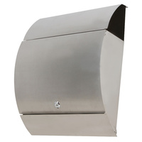 New 1pce Wall Mount Letter Box Mail Stainless Steel 35x13.5x42cm Elegant Design