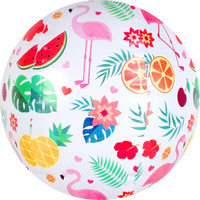 KIDS BEACH BALL FLAMINGO PARADISE INF SIZE 50CM DIA