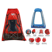 New 1pce Pop Up Sports Tent Single 2 Asst Colours Chosen Random 100X100X150CM