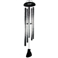 120cm Silver Relaxation Inspirational Tubed Wind Chime, High Quality Sound