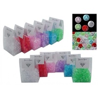 1 Pack x RED Ice Beads - 80g. PVC Made. Assorted Colours. Theming & Weddings