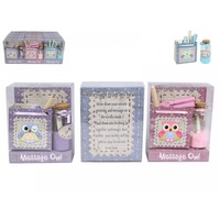 Mini Messenger Gift Pack for Kids, Owl Design
