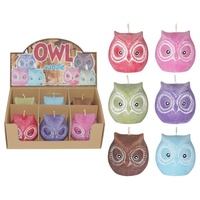 6.5cm Owl Candle, Handmade, Peeping Owl