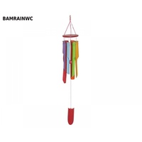 Gay Pride / Rainbow Flag Style 6 Tube Bamboo Windchime with Gentle Wooden Sound