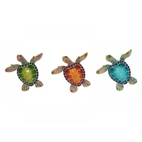 Marble Looking Resin Turtle Magnets Three Colours Great for the Fridge Office
