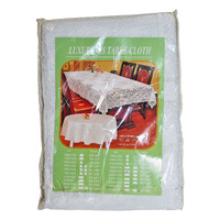Large White Lace Table Cloth 200cm x 140cm