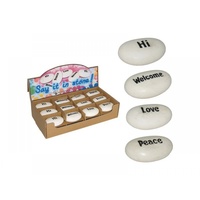 1pce 5cm x 3cm Gypsum Stone with Inspirational Wording