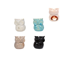 10cm Cute Owl Oil Burner Ceramic, Burning Oils or Wax Melts