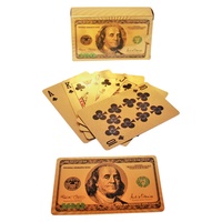 Deck of Playing Cards $100 USD Gold Foil, Dollar Sign Backs, High Quality