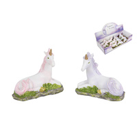 1pce 6cm Resting Unicorn Figurine Fairy Garden Collectable