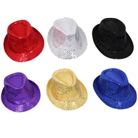 Bright Sequin Party Hat, Great for Dress ups, Six Colours, One Size Fits Most