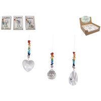 65cm Chakra Suncatcher with Rainbow Beading, Use in Car, Office and Home
