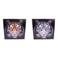 1pce 65cm Framed Tiger Feature Wall Art Décor