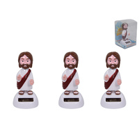 NEW 1pce 11cm Jesus Christ Solar Powered Groover Amen!!