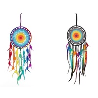27cm Rainbow Dream Catcher, Comes in Two Designs, Home Deco