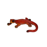 1pce Brown 10cm Marble Lizard Reptile Resin Home Decor Ornament 