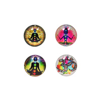 1pce 5cm Chakra/Spiritual Style Glass Magnet