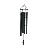 85cm Forest Green Harmonious 4 Tube Wind Chime Beautiful Sounding Tones Metal