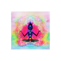 40cm Spiritual Chakra Style Canvas Picture with Yoga Feature