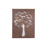 30cm Metal Tree of Life Wall Art Frame with Heart Detailing