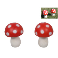 17CM RED AND WHITE MUSHROOM