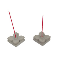 1pce 6cm Rustic Flower Incense Holder Garden Style