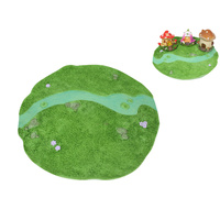 1pce 30cm Fairy Garden Display Greenery/Grass Meadow Base