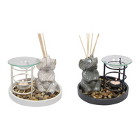 17cm Oil Burner & Diffuser Set with Elephant Zen Feature Set