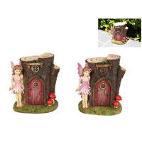 1pce 15cm Tree House Secret Fairy Garden Door Collectable