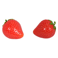 1pce 18cm Jumbo Strawberry Decor Piece, Vibrant Retro Kitchen