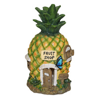 1pce 22cm Pineapple Fairy Garden House Novelty Decor