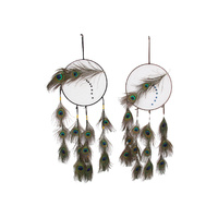 1pce 22cm Peacock Feathered Dream Catcher Unique Style