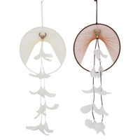 60cm Unique Feather Dream Catcher with Mini Cow Skull Pendant