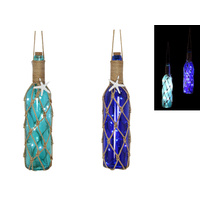 1pce 34cm Glass Bottle Fairy Lights With Rope Hanging