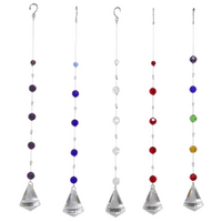 1pce Crystal Hanging Glass Suncatchers - 6 Asstd Designs