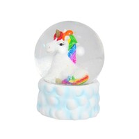 New 1pce 6.5cm Rainbow Unicorn Glitter Waterball Snow Globe Gift