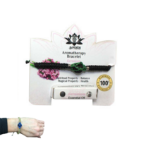 Geranium Aromatherapy Bracelet with Scented Essential Oil, Lava Beads, Diffuse