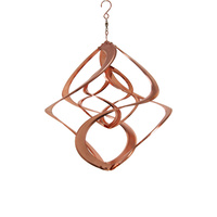 36cm Double Cosmix Wind Spinner Copper Tones Modern Artistic Feel