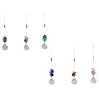 New 1pce 21cm Crystal Ball Sun Catcher 6 Assorted Selected At Random