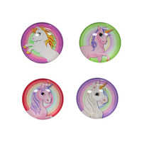 1pce 4cm Unicorn Featured Glass Fridge Magnet